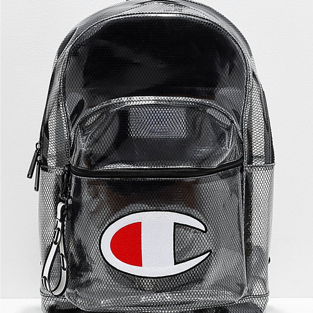NWT Champion Supercize Clear Backpack - Black - Picture 5 of 5